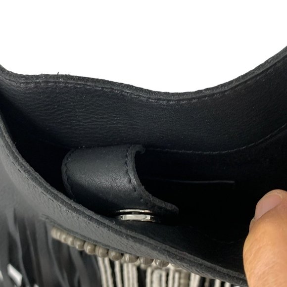 Sam Edelman Black Crossbody Bag with Fringe - Picture 8 of 12